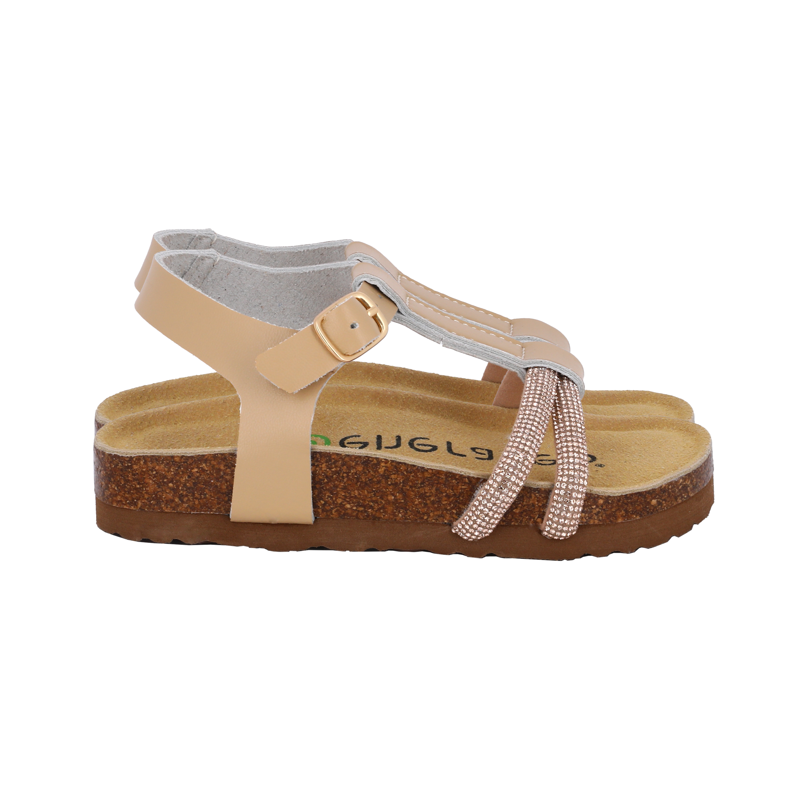 Sandali sostenibili strass