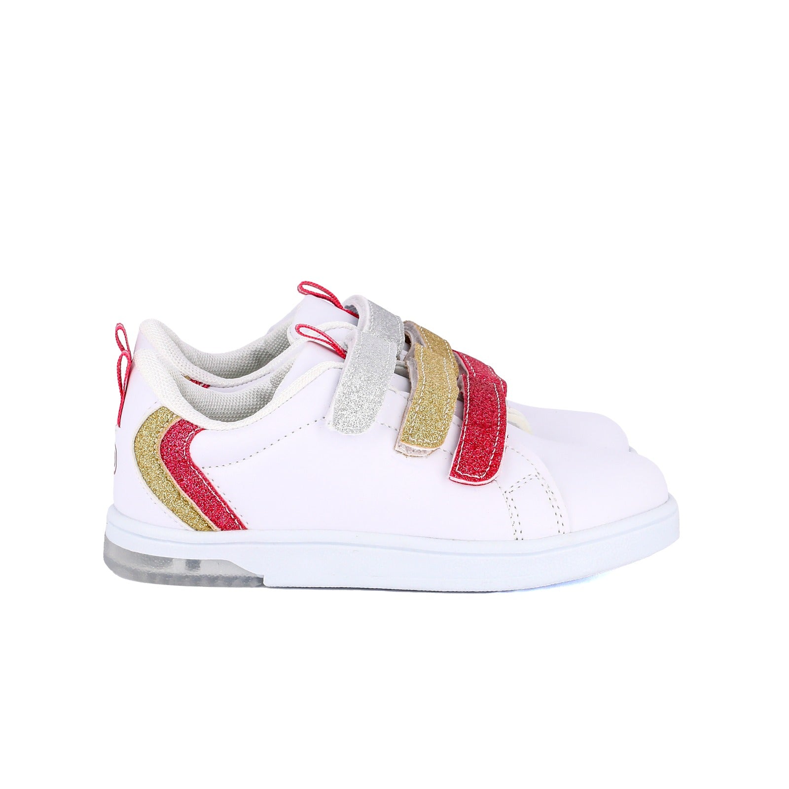 Sneakers bambina con strappi colorati